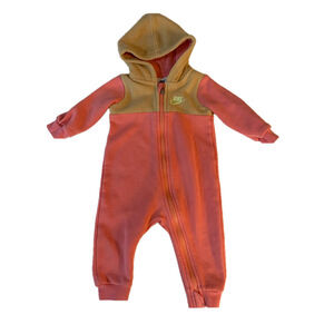 Baby Nike Jumpsuit 9M Pink Beige